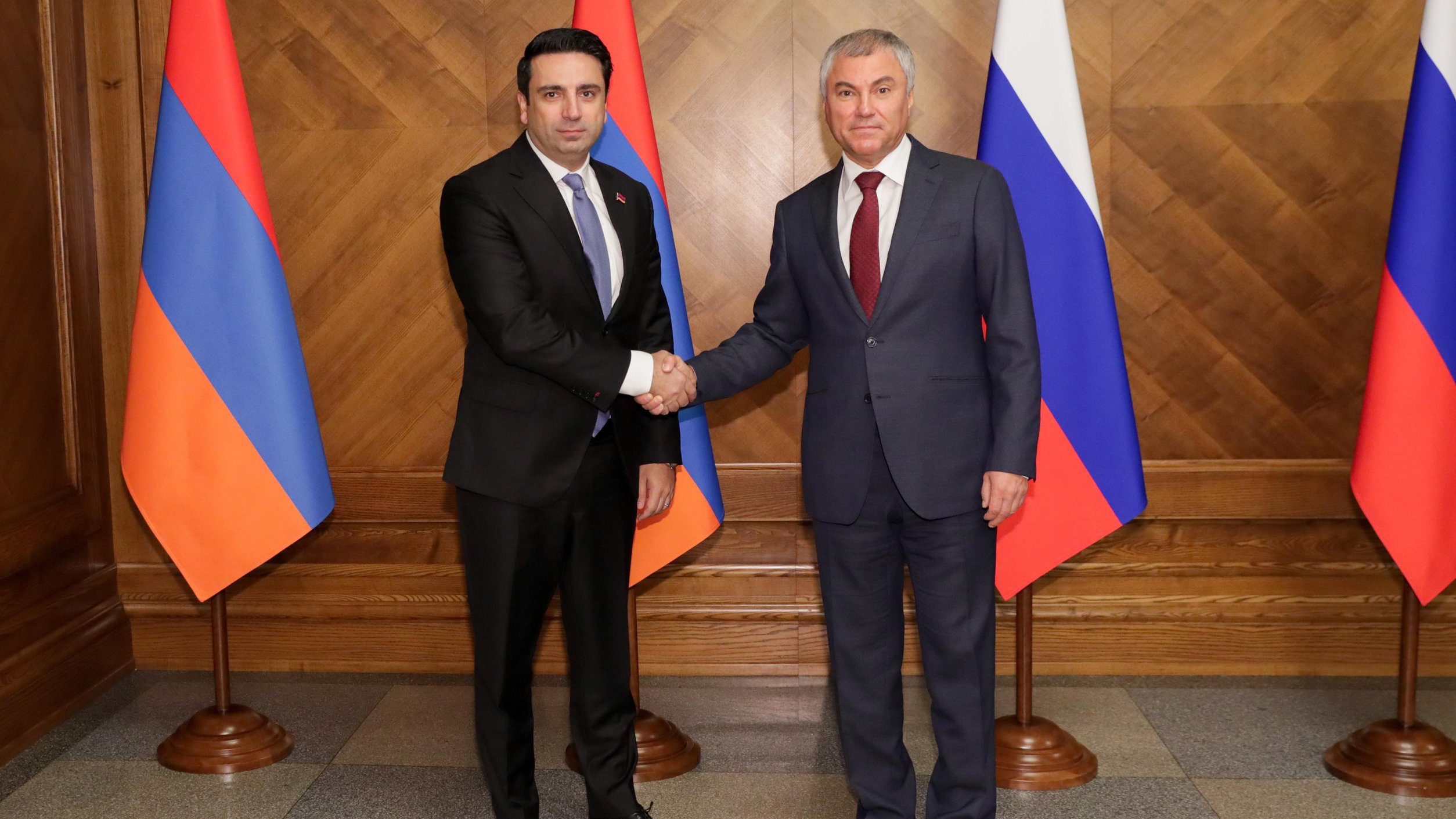 Председатель ГД встретился с Председателем Национального Собрания Армении