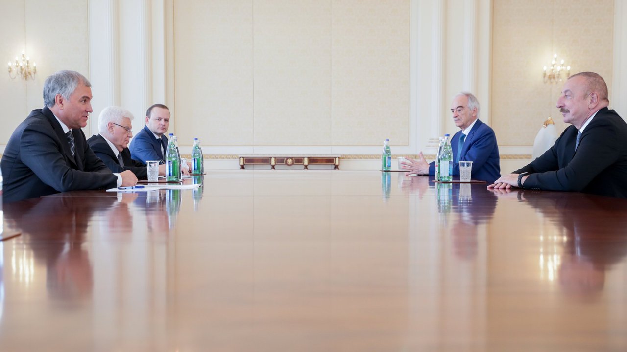 Вячеслав Володин встретился с Президентом Азербайджанской Республики Ильхамом Алиевым