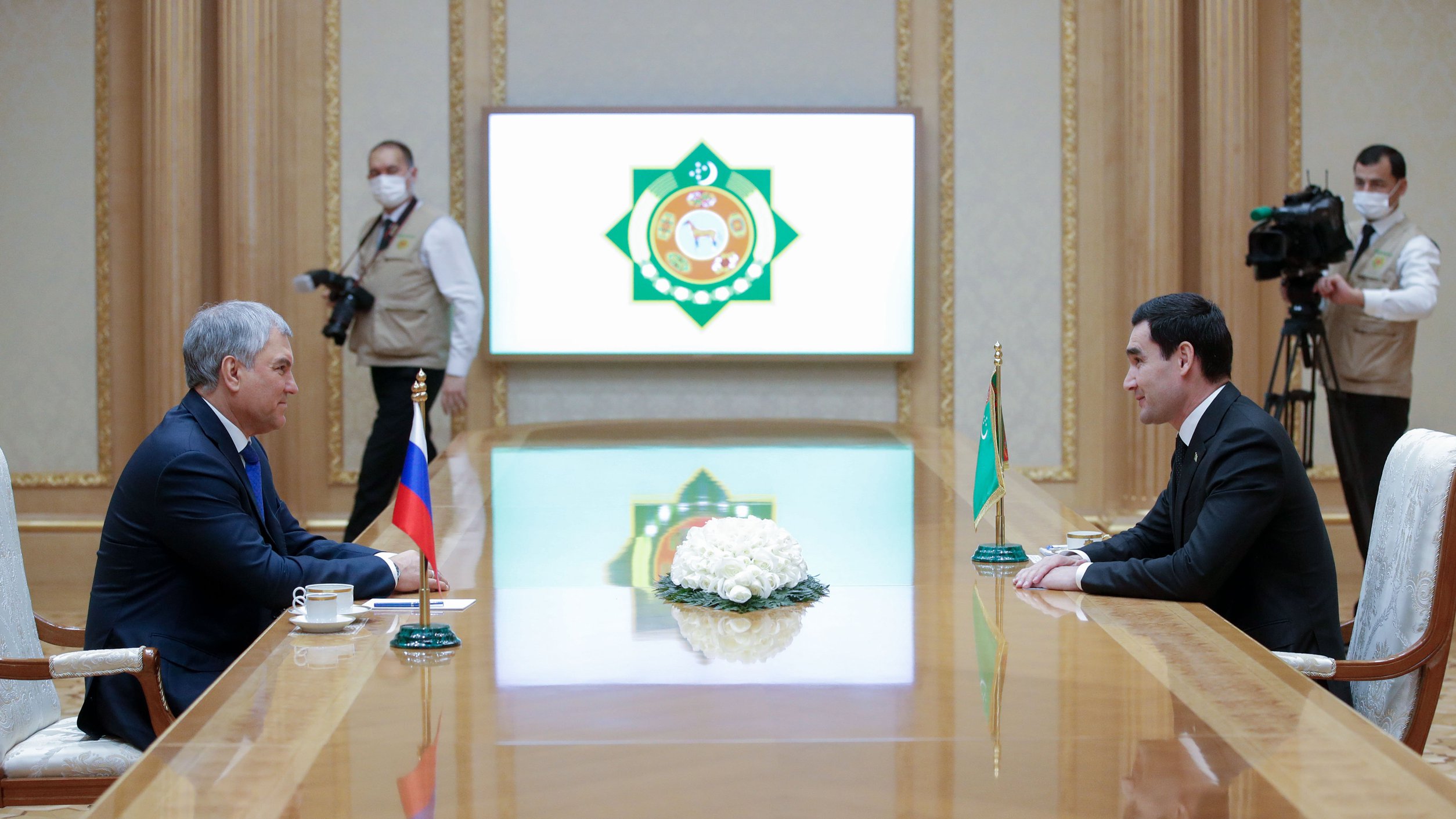 В Ашхабаде состоялась встреча Председателя ГД Вячеслава Володина с Президентом Туркменистана Сердаром Бердымухамедовым