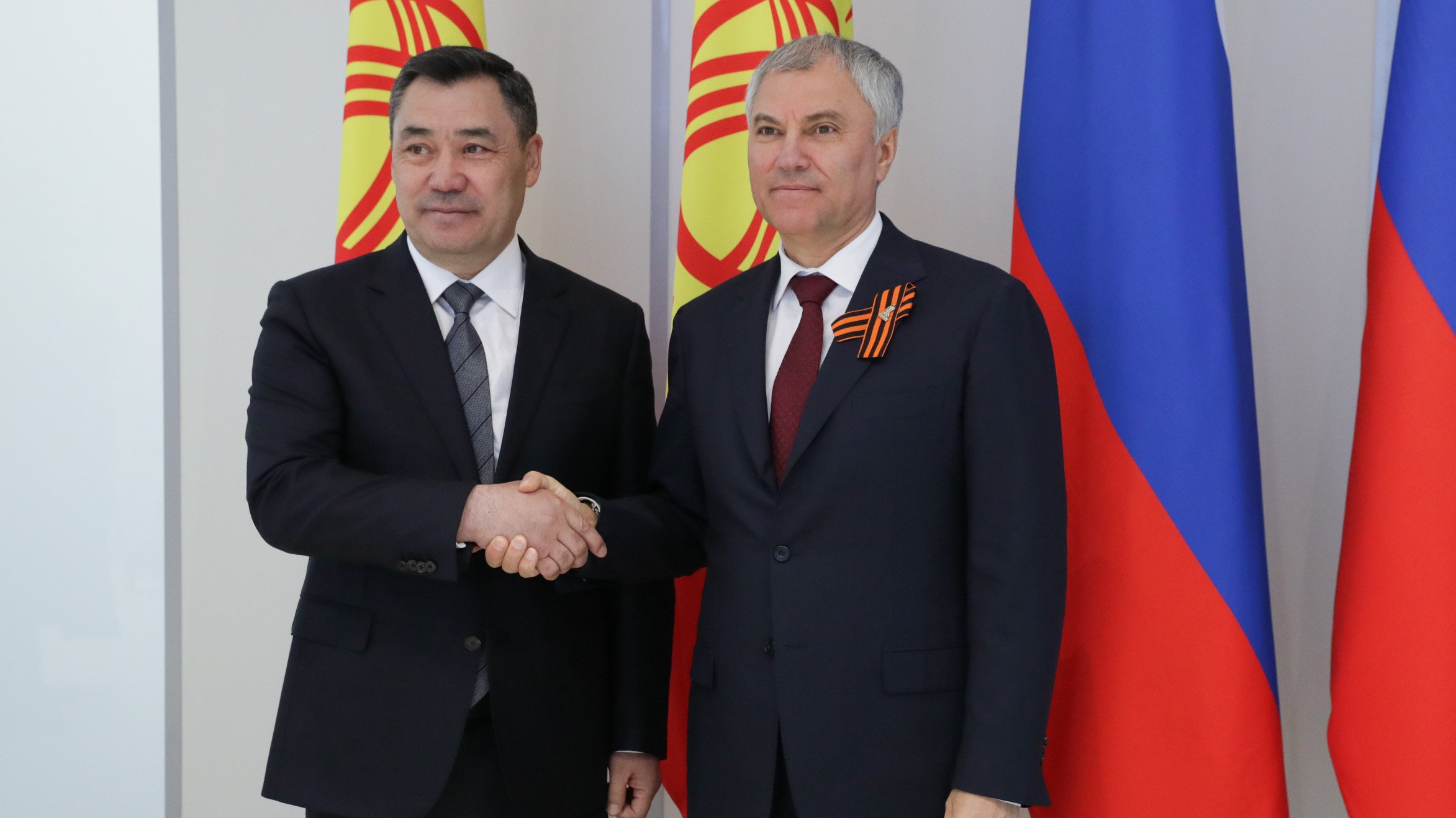 Состоялась встреча Председателя ГД с Президентом Киргизской Республики